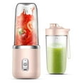 thumbnail image 1 of Juice Extractor, Fruit Extractor, Portable Citrus Juicer - 6 Blades - USB Charging - Pink, 1 of 4