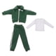 thumbnail image 1 of Ropa para figuras de acción masculinas a escala 1/12, conjuntos de ropa para muñecos de 6 pulgadas, manga larga, estilo casual. Verde, 1 of 9