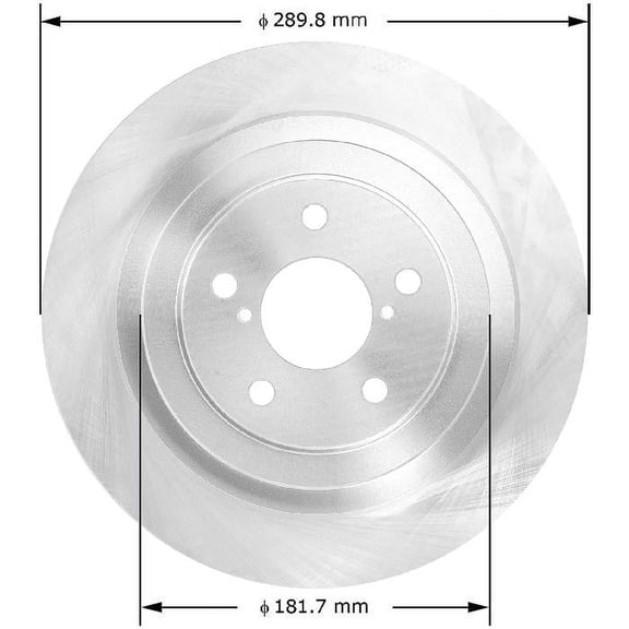 BENDIX PREMIUM PRT5744 - Disc Brake Rotor Fits select: 2006-2007 SUBARU IMPREZA, 2005-2009 SUBARU LEGACY