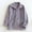 Purple, variant on YHAJDS Women Fall Winter Sleepwear,Pajama Suits For Women,Solid Color Long Sleeve Button Up Cardigan,Thickened Fleece Lining,Warm Cozy Loungewear For Winter