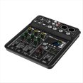 thumbnail image 2 of Mezclador de Audio de 4 Canales con Alimentación Fantasma de 48 V, Mezclador de Sonido de Estudio USB, Consola de DJ con Bluetooth para Karaoke., 2 of 5