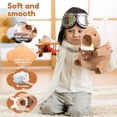 thumbnail image 4 of HLONK Capybara Plush Toy  12” Soft Stuffed Animal  for  ages  White, 4 of 9