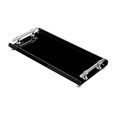 thumbnail image 1 of Bandeja rectangular para servir con asas, bandeja para mesa de centro, ideal para encimeras y dormitorios. Negro L, 1 of 9