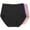 Black, variant on CFLVAEK 3 Piece Leak Proof Underwear Briefs for Women Plus Size High Waist Period Panties Comfortable Soft Cotton Underpants Lace Jacquard Ladies Panty Black XXL