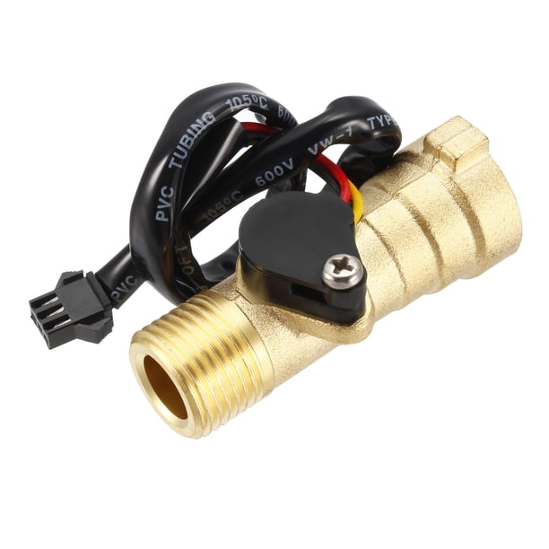 YF B10 G1 Hall-Effekt Wasser-Durchflusssensor – Niederdruckstart, 5V, 2–50 L/min, Messing