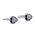 thumbnail image 1 of Pendientes de aro elegantes Minnieouse con diamantes de imitación en forma de corazón Colorido, 1 of 6