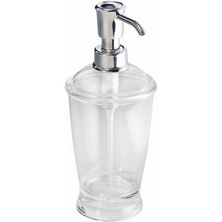 iDesign Plastic Soap Lotion Dispenser Pump, Clear