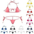 thumbnail image 5 of Womens Brazilian Swimwear Thong Bikini Set Bra G-String Underwear Lingerie, 5 of 9
