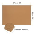thumbnail image 2 of Uxcell Rubber Sole Sheet 1.8mm Thick Repair Non-Slip Replacement Pad for Shoes Bottom Repairing, Light Brown, 2 of 5