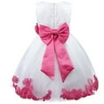 thumbnail image 3 of inhzoy Kids Flower Girls  Wedding Bridesmaid Dress Princess Pageant Birthday Party Prom Ball Gown Hot Pink 10, 3 of 5