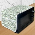 thumbnail image 1 of Botanic Microwave Oven Cover, Simplistic Illustration of Colorful Flowers Herbs and Twigs on Plain Backdrop, Water Resistant Organizer with Pockets Kitchen, 36" x 12", White Multicolor, by Ambesonne, 1 of 1