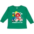 thumbnail image 3 of Inktastic Three-i-e-i-o 3rd Birthday Boys or Girls Long Sleeve Toddler T-Shirt, 3 of 5