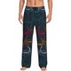 thumbnail image 1 of Balery Cartoon Sharks Pantalones de pijama para hombre, pijama ultraligero, pantalón de descanso-Medium, 1 of 6