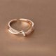 thumbnail image 1 of Zircon con nudo cruzado de plata de ley 925 ​ ​ Anillos para mujeres y niñas, anillo apilable de boda, ofertas de joyería de lujo con envío gratis, 1 of 2