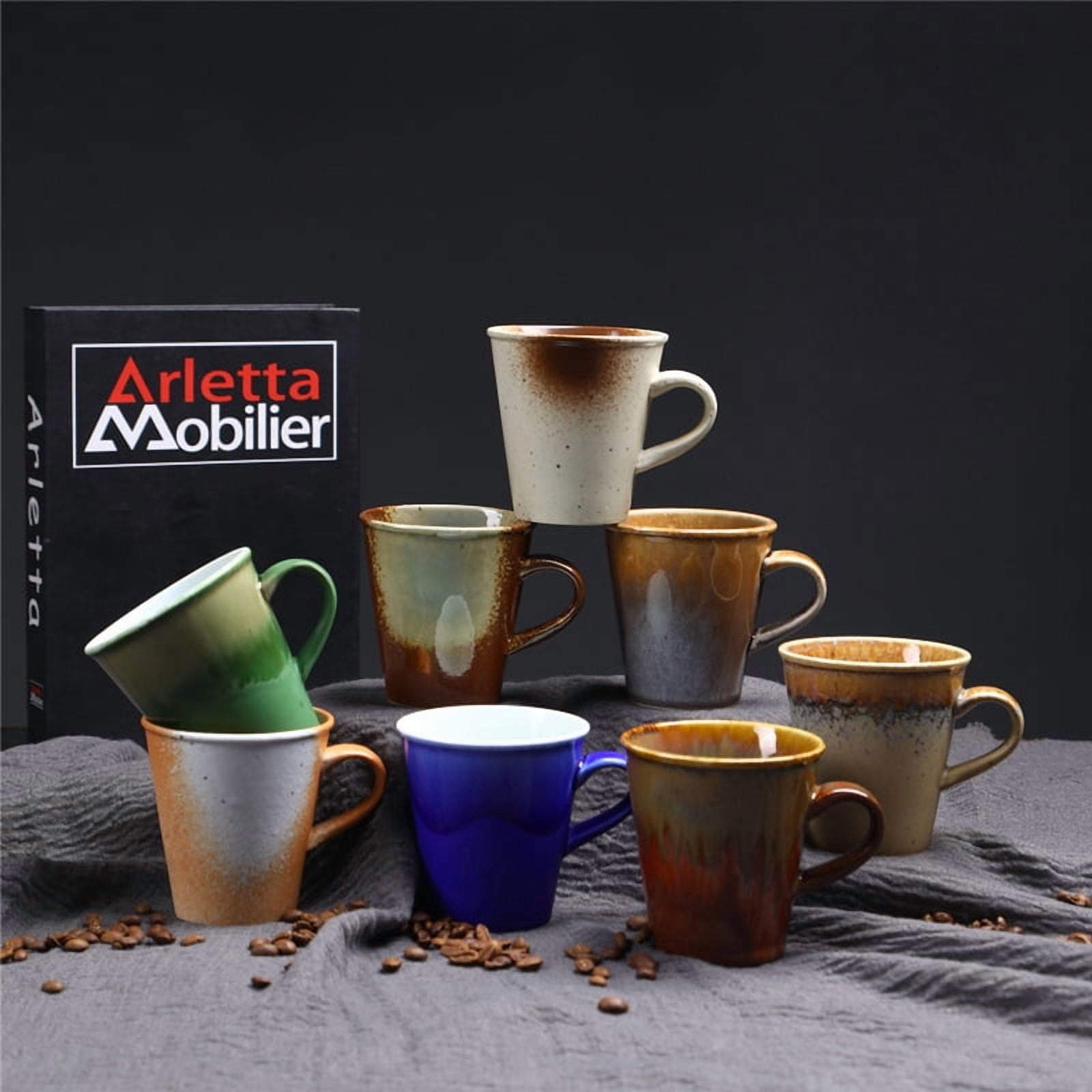 Small Capacity Coffee Cup Retro Style Ceramic Mug Espresso Pour Over Coffee Cup Kiln Change Coarse Ceramic Ceramic Coke Cup