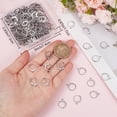 thumbnail image 3 of 1 Box 200Pcs Leverback Earring Findings Stainless Steel Round Clasp Earring Hooks for Jewelry Making DIY, 3 of 5