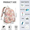 thumbnail image 6 of Pomeranian Dogs and Flowers Backpack for School,Cute School Bag,Schoolbag with Adjustable Shoulder Straps & Padded Back,13.4"x11"x4.7", 6 of 6