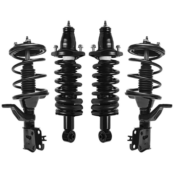 Detroit Axle - Front and Rear Struts with Coil Spring Assembly Replacement for 2002 2003 2004 Acura RSX - 4pc Set