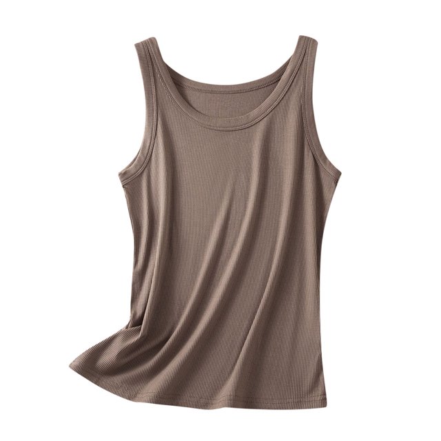 tarylea Summer Tank Tops for Women Ribbed Knit Crew Neck Tops Solid Color Casual Shirts Comfy Pajama