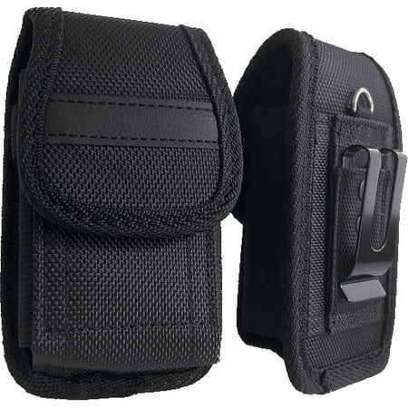 Black Heavy Duty Rugged Clip Case fits LG Classic Flip Phone