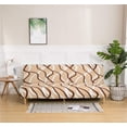 thumbnail image 2 of Armless Sofa Cover 3 Seater/2 Seater Stretch Sofa Throw for Sofa Bed S, 2 of 5