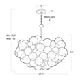 thumbnail image 2 of Regina Andrew 16-1044-Amb Bubbles 28" Wide Chandelier - Nickel, 2 of 7