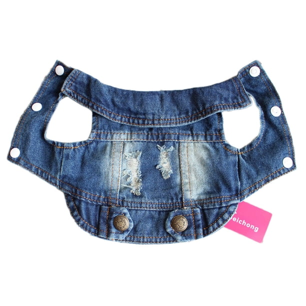 Luxshiny Chaqueta De Mezclilla Para Perro Sin Para Proteger Y Mantener Calor