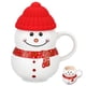 thumbnail image 1 of 1 Set Dibujos animados Muñeco de nieve Taza con tapa Copa de agua Copa de agua adornada adornador, 1 of 8