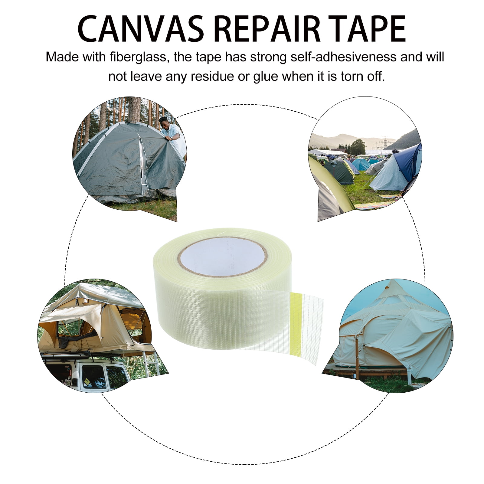 1 Roll Awning Repair Tape Fiberglass Repair Tape Grid Tape Repair