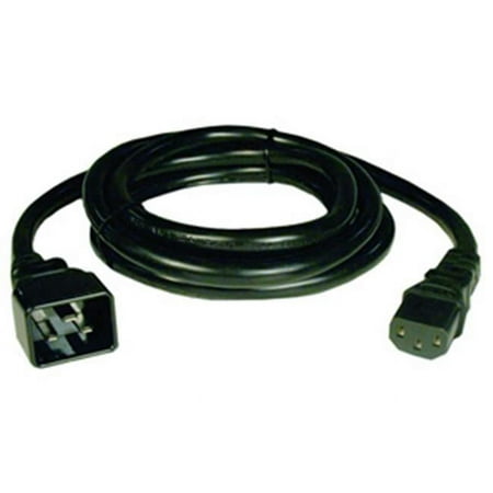 UPC: 0037332126313 | Tripp Lite C20 to C13 Power Cable for Computer – Heavy Duty 15A 100-250V 14 AWG 7 ft. Black