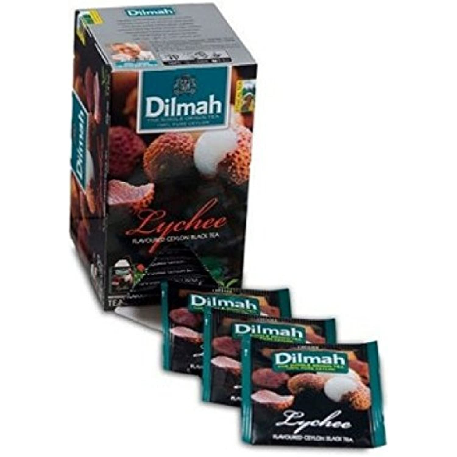 Buy Dilmah Lychee Flavored Ceylon Black Tea 20 Tea Bags Sri Lanka