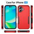 thumbnail image 7 of For iPhone 17 Case, iPhone 17 Case Dual Layer Hard PC Soft TPU Bumper Full Body Heavy Duty Shockproof Strong and Durable Rugged Phone Case for iPhone 17,Dropproof,Dust-Proof,G, 7 of 7
