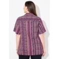 thumbnail image 2 of Catherines Women's Plus Size Petite Timeless Short Sleeve Blouse, 2 of 6