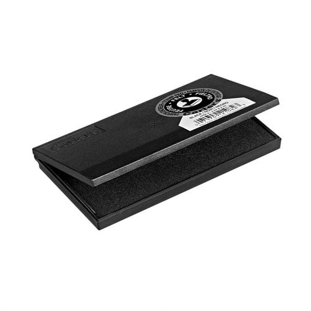 "Pre-Inked Felt Stamp Pad, 6.25 X 3.25, Black | Bundle of 5 Each"