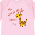 thumbnail image 4 of Inktastic My Great Uncle Loves Me- Cute Giraffe Boys or Girls Long Sleeve Baby Bodysuit, 4 of 5