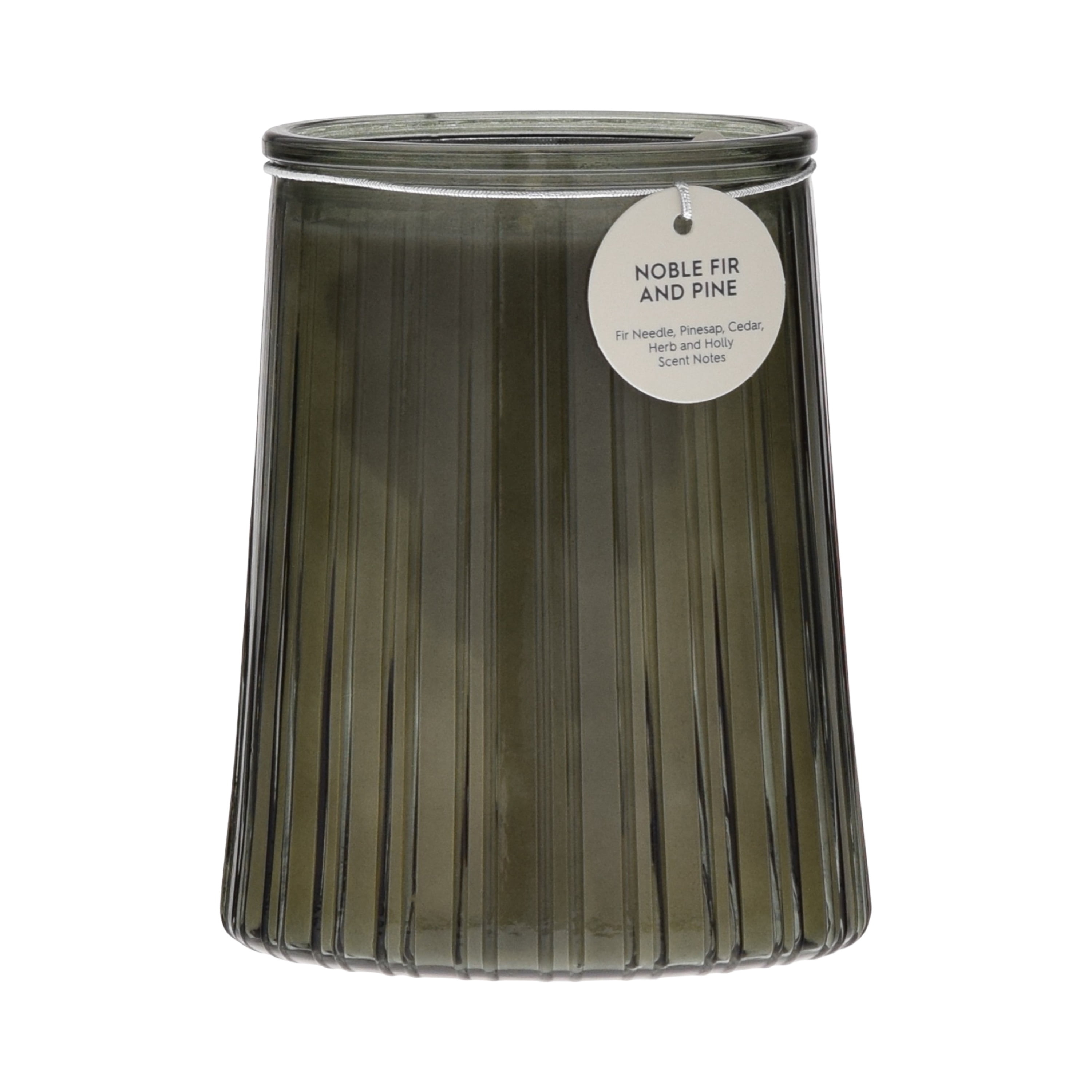 Better Homes & Gardens Noble Fir & Pine Scented 1-Wick 16.1oz Ribbed Jar Candle