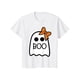 thumbnail image 1 of Toddler Ghost with Bow Boo Girls Halloween T-Shirt, 1 of 6