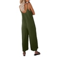 thumbnail image 2 of Coduop Spaghetti Strap Jumpsuits for Women Long Rompers Wide Leg Overalls Pants S-XXL, 2 of 3