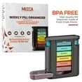 thumbnail image 6 of MEDca Weekly Pill Organizer Dispenser, Multicolor/Black,  7 Stackable Compartments, 4 Times-a-Day, by MEDca, 6 of 11