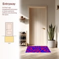 thumbnail image 3 of ODIKA 4'x6' Machine Washable Non-Slip Area Rug, Abstract Swirl Featuring Vibrant Curves and Dynamic Flow High Traffic Rug, Red, 497781, 3 of 7