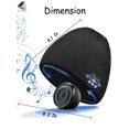 thumbnail image 2 of PULLIMORE Women Men Wireless Bluetooth Smart Beanie Hats Winter Warm Knitted Music Caps with Built-in Headphones Headset Stereo Speakers and Mic (Blue), 2 of 9