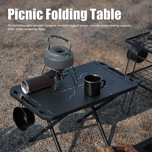 Outdoor Camping Table,Folding Camping Table High Aluminum Camping Table Outdoor Folding Table Rugged and Tough