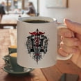 thumbnail image 4 of Hazard To Your Health Caduceus Biker Motorcycle Chopper White Mug, 4 of 5