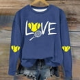 thumbnail image 2 of Timegard Womens Crewneck Sweatshirt Fall Loose Comfy Drop Shoulder Print Long Sleeve Pullover Tops, 2 of 4