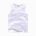 thumbnail image 2 of Girls Summer Shirts Sleeveless Vest Tank Top Solid Color Toddler Girl Clothes Sports Casual White 7-8 Years, 2 of 4