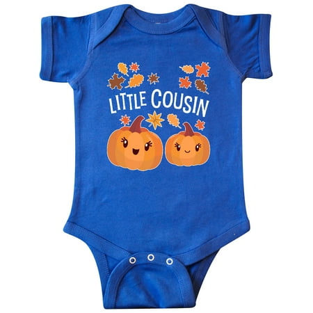 

Inktastic Little Cousin Pumpkins with Fall Leaves Gift Baby Boy or Baby Girl Bodysuit