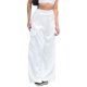 thumbnail image 1 of Pantalones largos de pierna ancha para mujer Color puro Material suave Multi bolsillos Pantalones sueltos casuales para citas Vacaciones Viajes Blanco L, 1 of 5