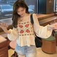 thumbnail image 2 of Womens Western Style Design Spring/Autumn Korean Fashion Long-sleeved Chiffon Shirt, 2 of 7