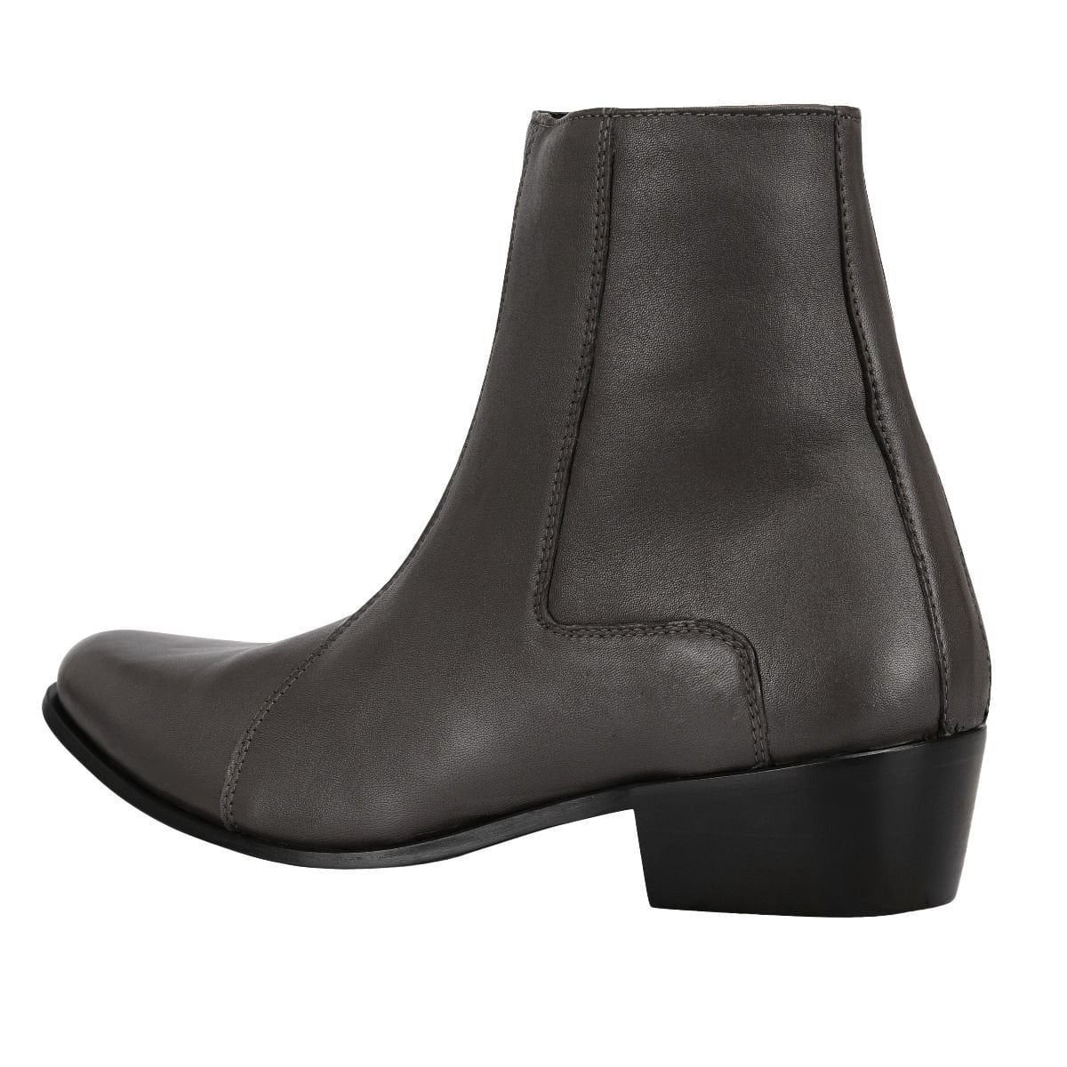 LIBERTYZENO Mens Genuine Leather Ankle Boots Side Zipper  display picture 1