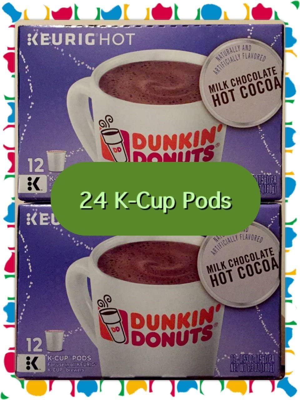 Dunkin Donuts Milk Chocolate Hot Cocoa Kcups Cocoa for Keurig Kcup